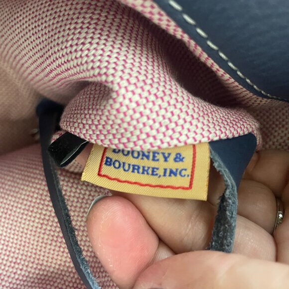 Dooney & Bourke Annalisa Lock Sac Shoulder Bag Smokey Blue Hobo Purse! - Picture 8 of 9